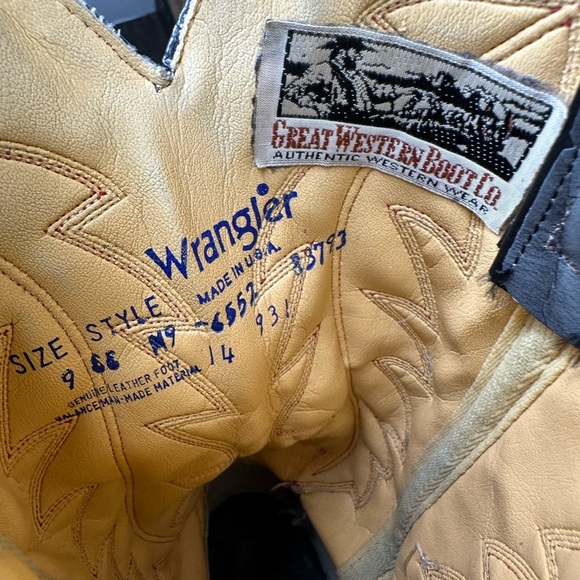 Vintage Wrangler Western Boots – Men’s 9EE / Women’s 10.5EE - Picture 9 of 9